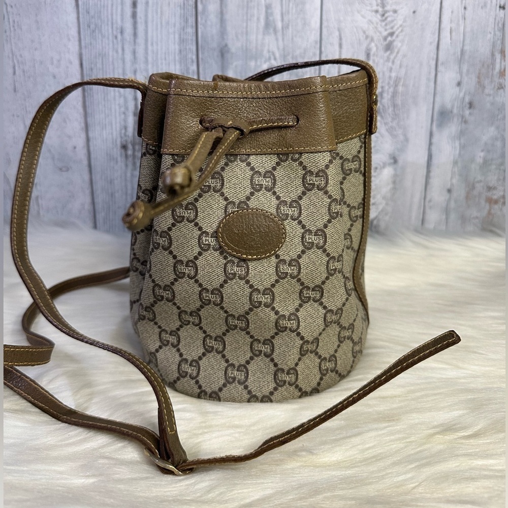 GUCCI monogram mini bucket bag